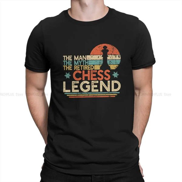Chess Design TShirt Man Myth Retired Chess Legend Basic Polyester T Shirt Leisure Men Tee Shirt Ofertas TrendyM240731