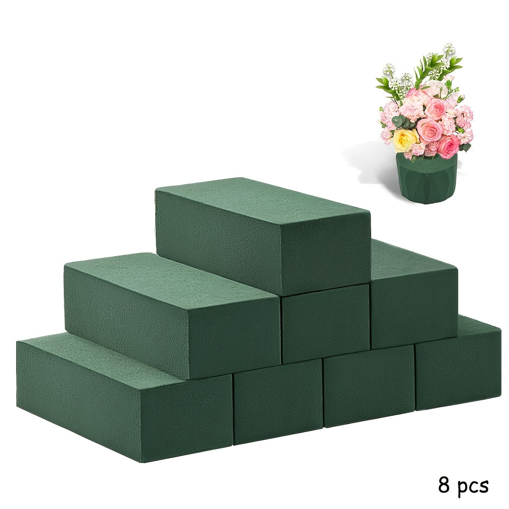 TEMU 8pcs Blocks, Suitable For Fresh And Silk Flowers, Size 9.06in X 4.33in X 2.95in, Suitable For Planting And Diy Crafts Materials, Suitable For