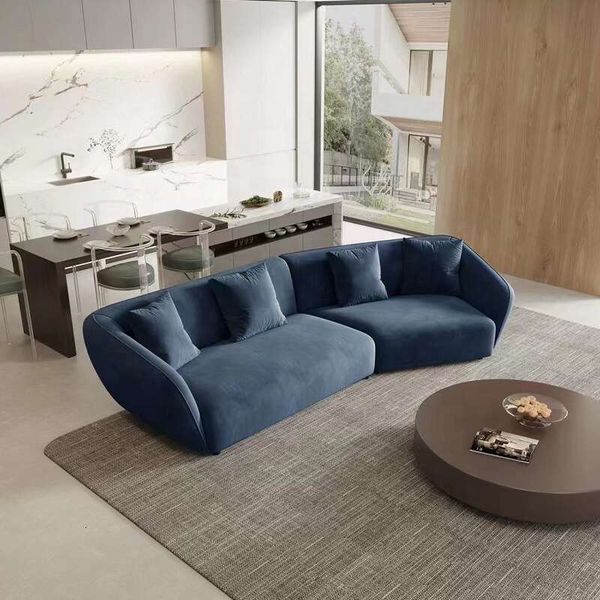 Nordic veet fabric modular sectional couch modern living room Technology cloth special-shaped combination sofa set furniture