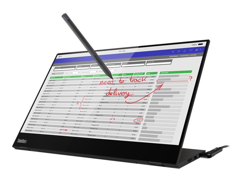 Lenovo ThinkVision M14t - LED monitor - Full HD (1080p) - 14" - Campus