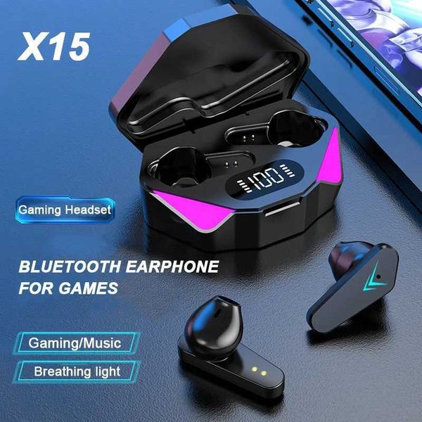 New Arrival TWS wireless earphones sports BT earphones stereo gaming earphones LED display music earphones with microphone suitable for all