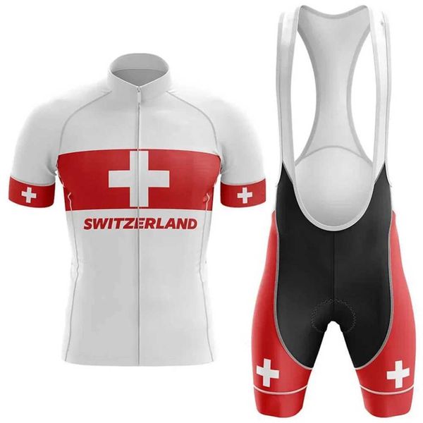 Cycling Jersey Sets Swiss short sleeve bicycle jersey Suisse clothing MTB road cycling sports shirt Motocross clothing Comfortable shirt H24