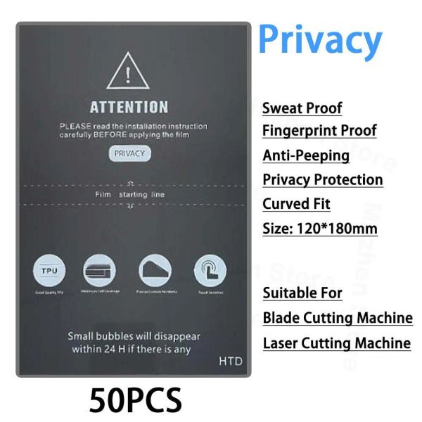 Hydrogel Matte Privacy Film For Mobile Phone Screen Protector For Blade Cutting Machine Anti-Peep Frosted Privacy Flexible Film