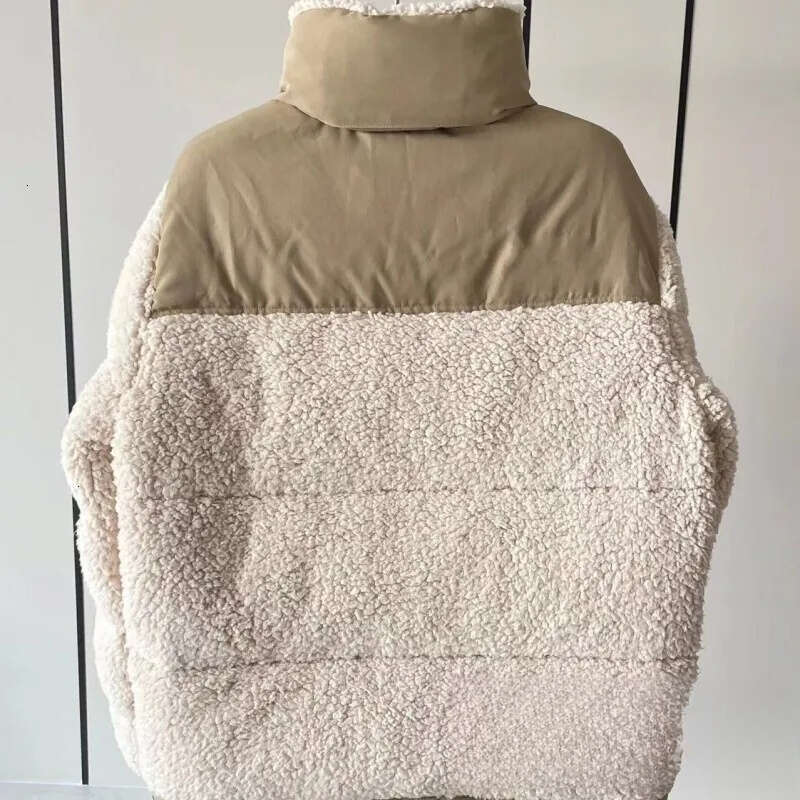 Norths Puffers Women&#039;s Jackets Winter Fleece Jacket Puffer Sherpa Women Faux Shearling Outerwear Coats Female Suede Fur Coat Warm Thickened Lam