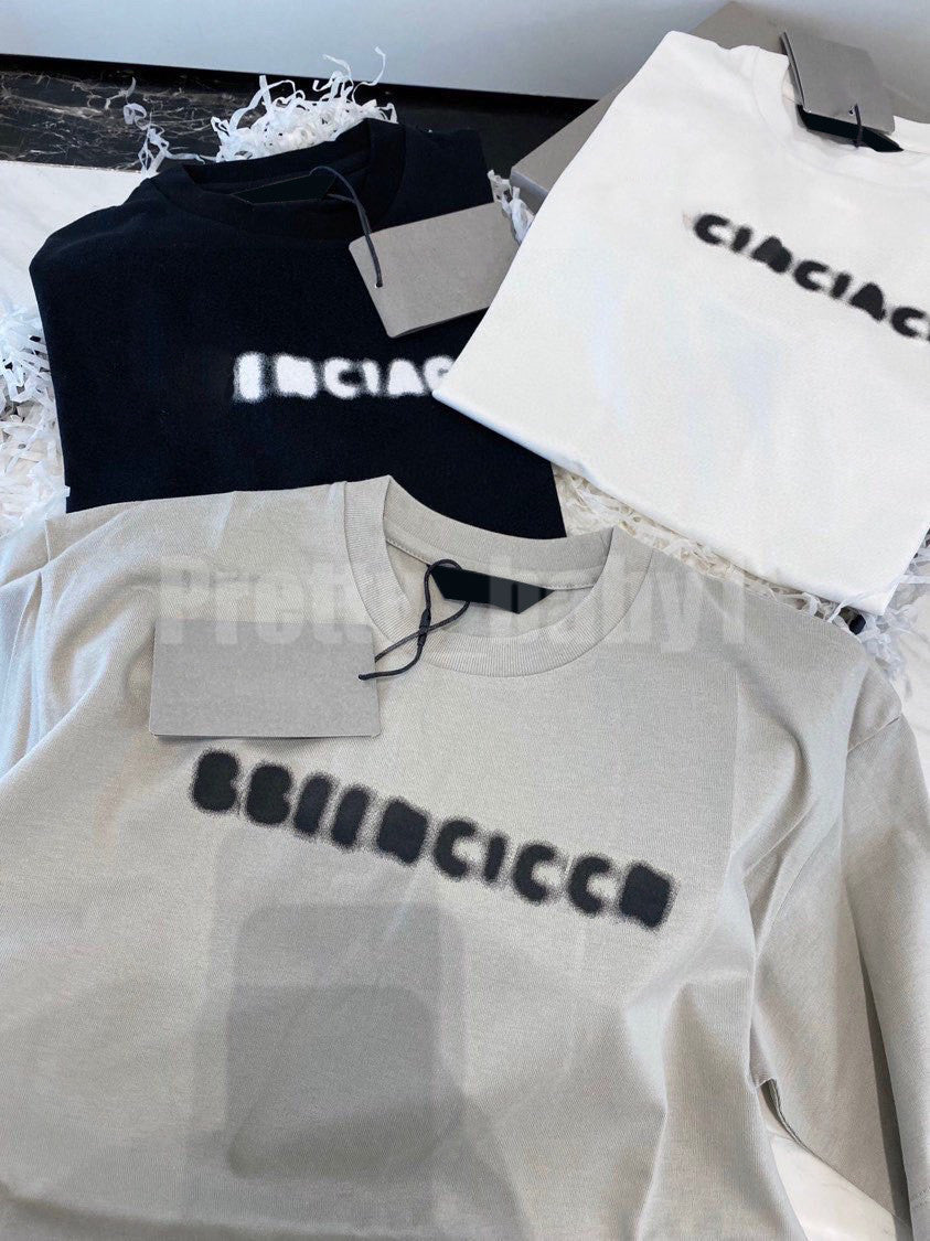 Kids Boys Girls Summer Short-sleeved T-shirts Fuzzy Letter Brand Children TShirt Loose Tees Tops Baby Kids Clothing