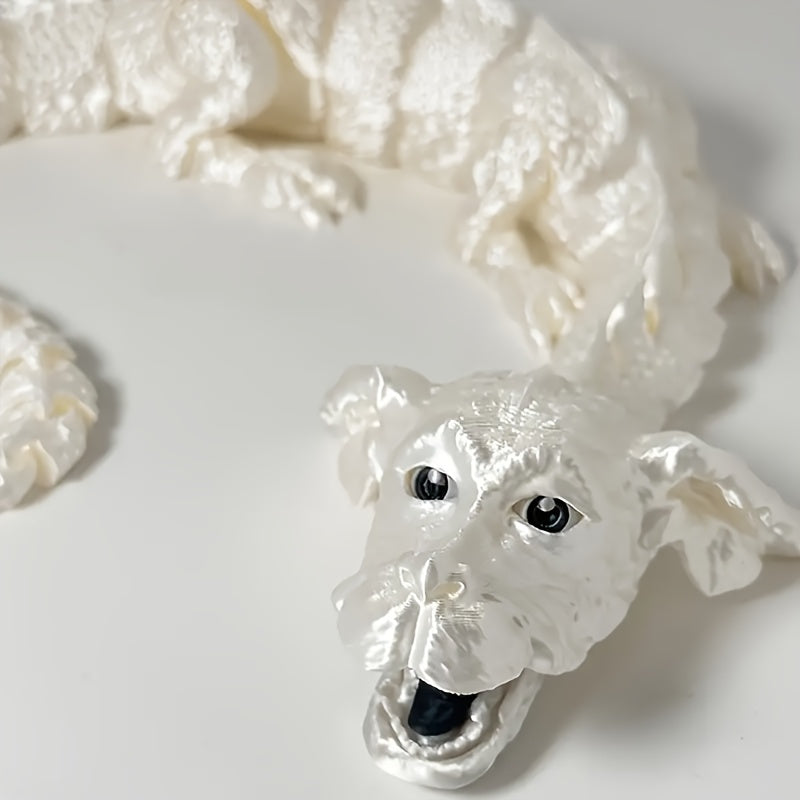 TEMU Creative 3d Printed Dragon-dog Statue- Articulated Dragon-dog With Realistic Detailing, Multi-scene Decor For Rooms& Office Desktops, Festive