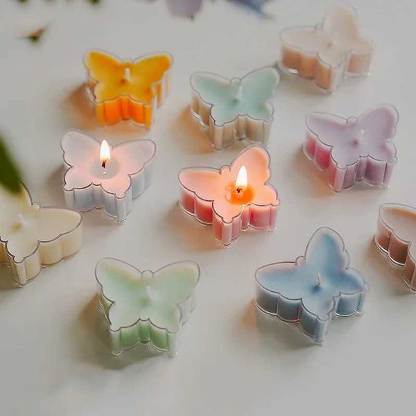 1Pcs Butterfly Candle Tea Light Scented Candle Aromatherapy Soy Wax Candles Wedding Birthday Candle Party Home DecorationC241225