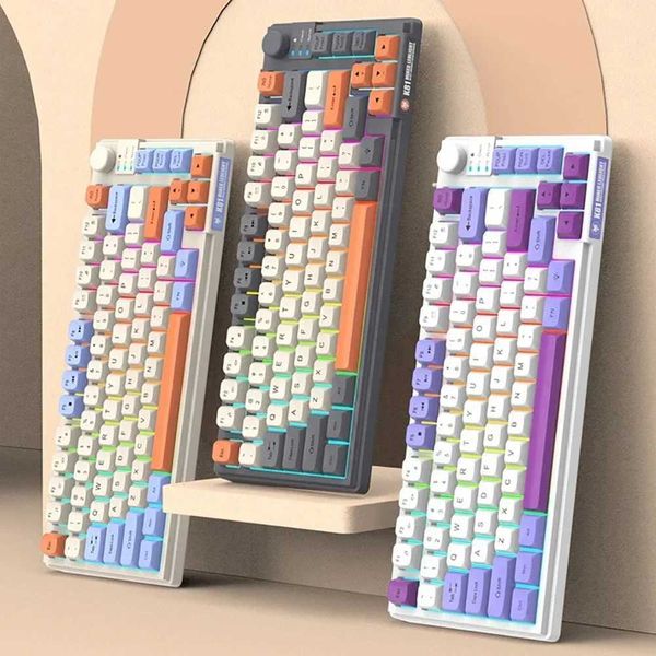 Keyboards K81 keyboard triple patch MDA ball cover wired USB lighting Office gaming PC notebook 81 key gaming keyboard CL250110