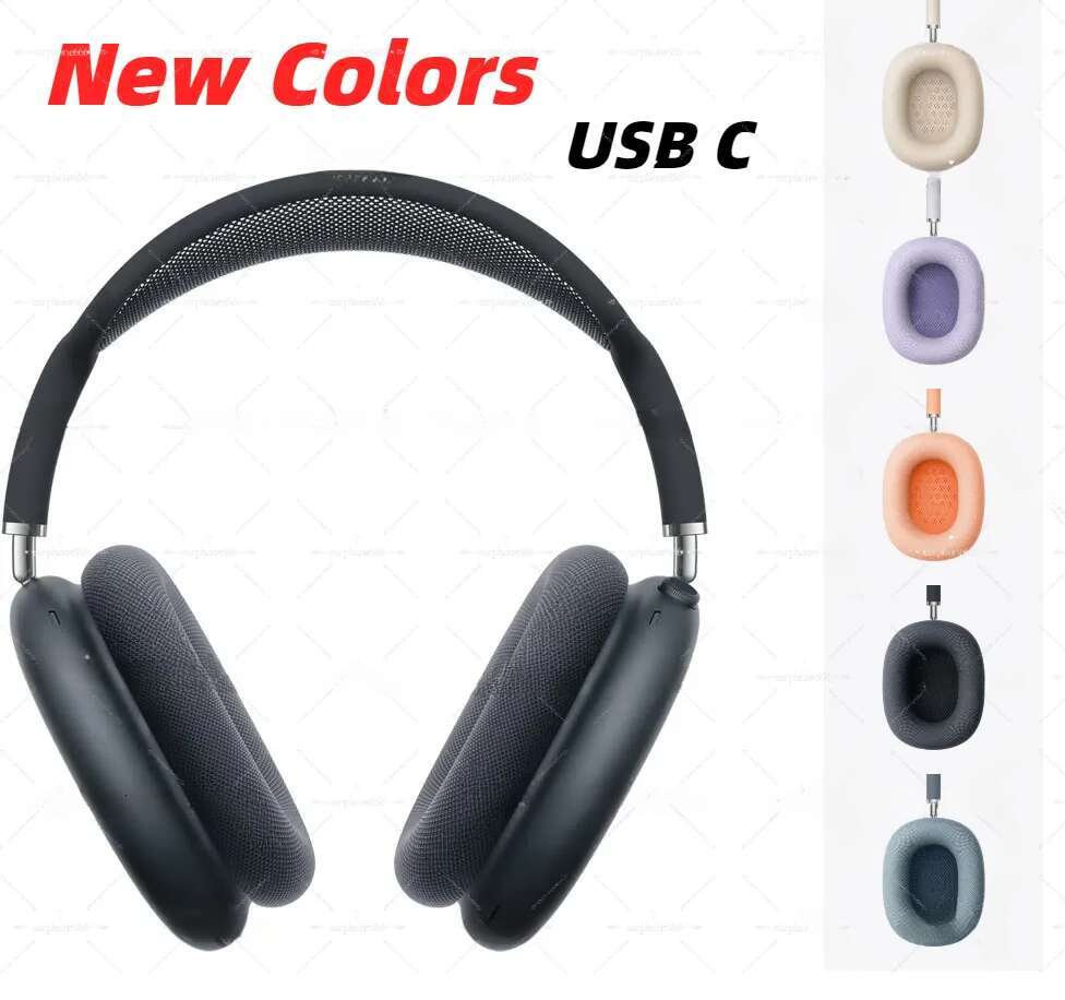 USA Stock For Air Pro Max 2 Headband Headphone Accessories Transparent TPU Solid Silicone Waterproof Protective case pro Maxs Headphones Headset cov