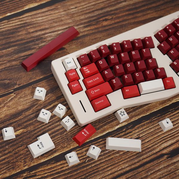 Keyboards Jamon-Wavez GMK Clones Keycaps 173 Keys Cherry Profile Double Shot Keycap For MX Switch Mechanical Keyboard 61-87-96-98-108