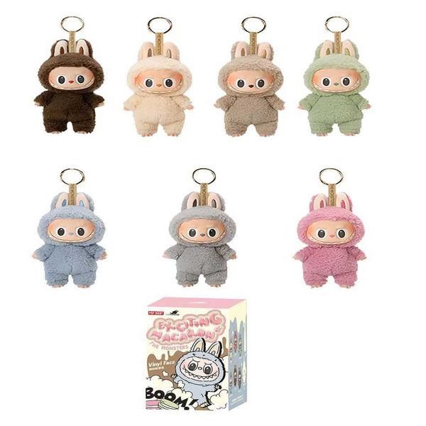 Dolls Labs The Monsters Blind Box Hot Toy Heartbeat Macaron Enamel Face PVC Figure Doll Kawaii Ornament Keychain Gift for Kids H250116