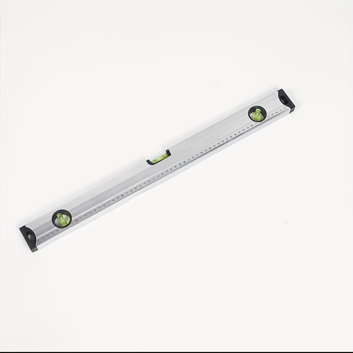 TEMU Magnetic Leveling Tool - Stainless Steel Construction, Aluminum Alloy Magnetic Tips, Dual .81" & 23.62", 45°-90° Angle Markers, Green Indicator,