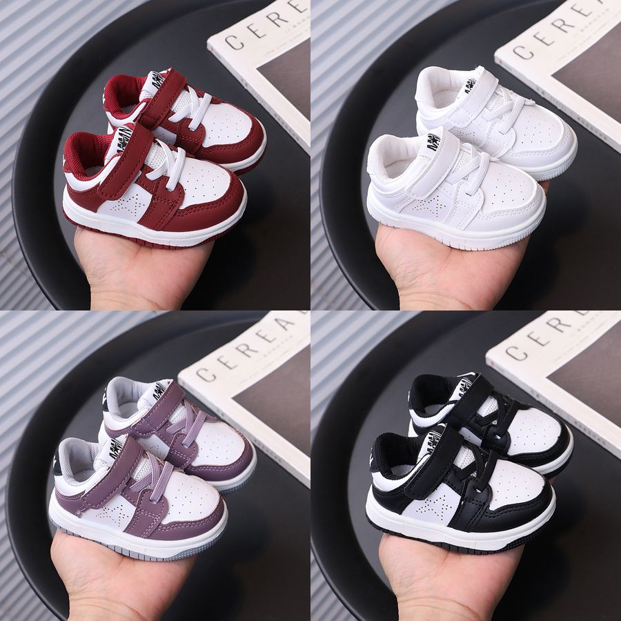 Toddler Kids Fashion Sport Shoes Children Flat Bottom Non Slip Shoes Umshop Hook and Loop Soft Sole Walking Sneakers Baby Casual Board Shoes Sizes 1