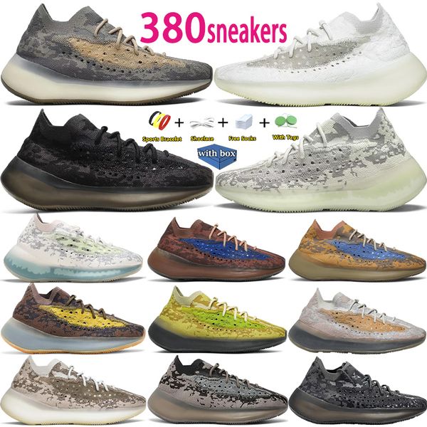 Designer 380 Running Shoes Women Men Mesh Upper Sneakers Onyx Triple Black Pepper Stone Salt Outdoor Sports Trainers