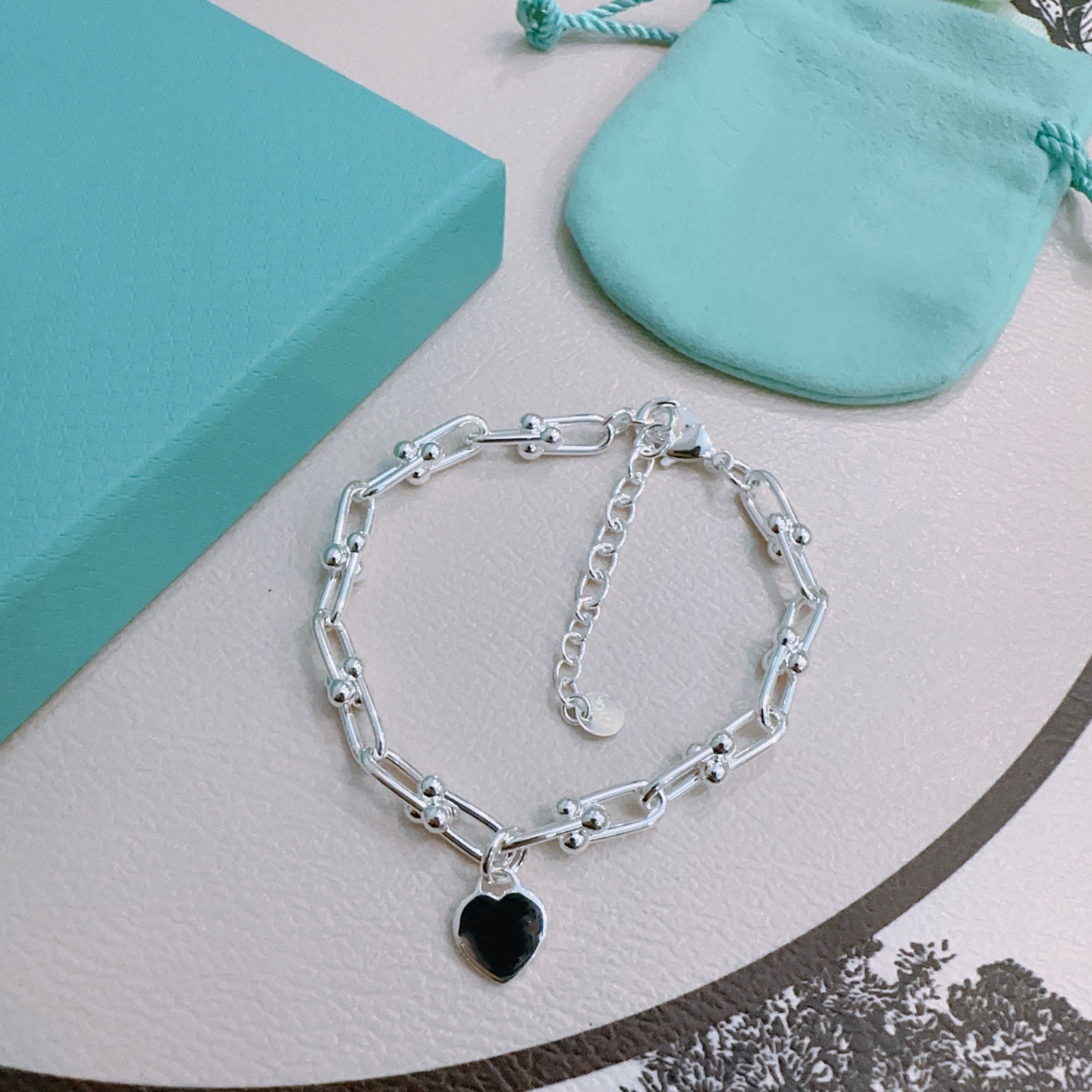 ADITA Designer silver plated bracelet length 17+3cm suitable for men highest counter Advanced Materials classic style with box 033