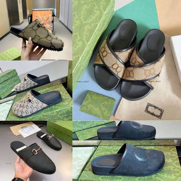 bostons clogs designers clogs luxury slippers slide brand women ladies rubber hollow platform sandals Flip flops with lnterlocking scuffs g