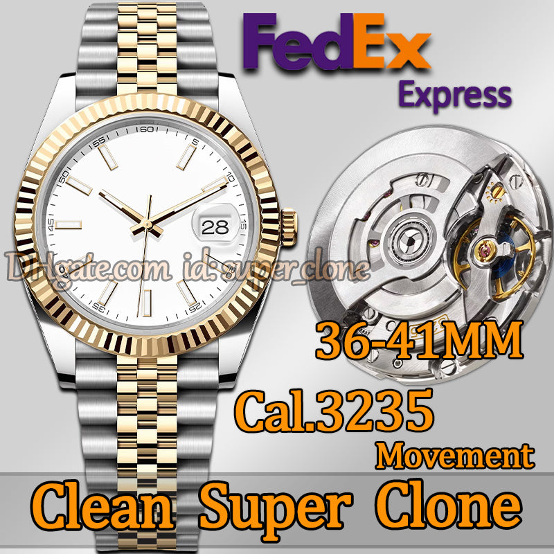 Mens Watch Men Designer Watches Top Quality Date Just 41MM CLean Factory Luxury Watch Automatic Cal.3235 Movement Sapphire Glass Luminous Diving 100