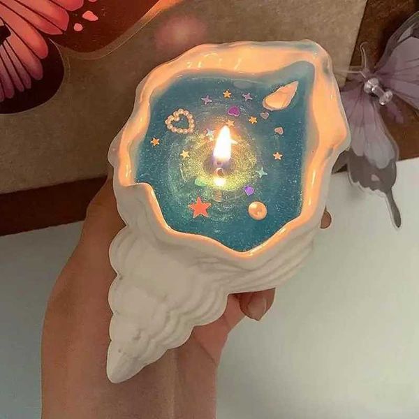 Seashell Candle Handmade Natural Scented Soy Wax Candles Long Burn Time Home Candles With Sandalwood Fragrances For Room DecorXJ240830