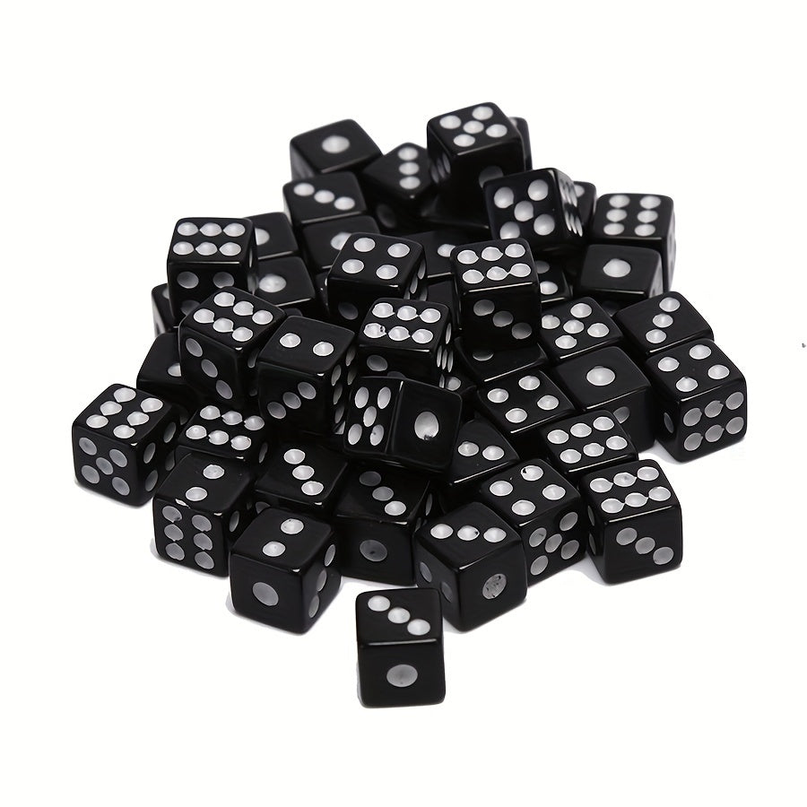 TEMU 100pcs- Set 8mm Mini Dice, - Point Dice, Abs Material, Ideal For Party Games And Accessories, Party Game Accessories | Modern Dice Design |