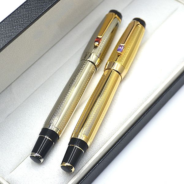 wholesale Top High quality Bohemies Black Rollerball pen Classic Fountain pens Writing office school supplies with Dia and Serial Number on