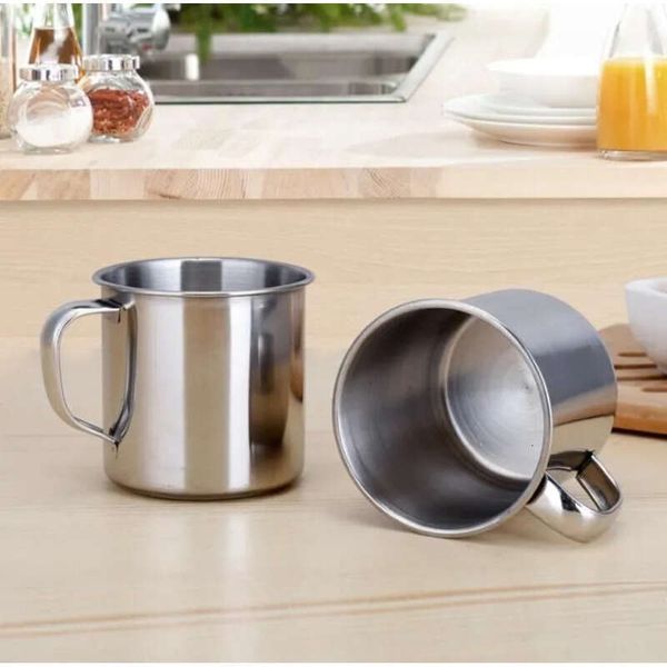 Steel 250Ml 304 Coffee Stainless Tea Mug Camping Travel Diameter 7Cm Beer Milk Espresso Insulated Shatterproof Children Cup