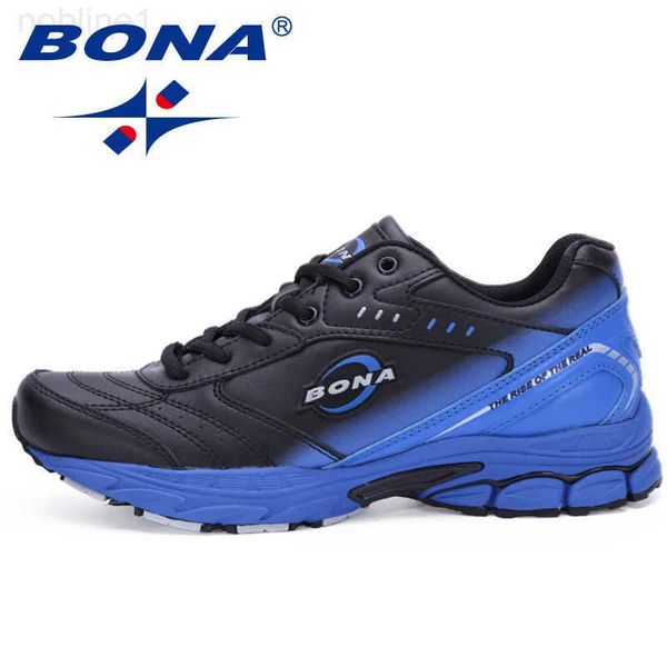 Bona New Style Men Shoes Running Sapatos Esportes típicos Sapatos de caminhada ao ar livre Men tênis Cretable Wen Sport Running Shoes Z25012