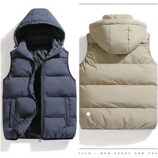 Allu lu lemon Mens Outdoor Outfit Jackets Hoodies Down Parkas Vest Jacket Tops Ladies Outerwear Coats Winter Coat Casual Warm Cardigan Deta