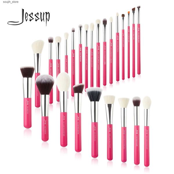 Makeup Brushes Jessup Makeup brushes set 25pcs Make up Brush Professional Natural-Synthetic Foundation Powder Blending Eyeshadow T195 L24091