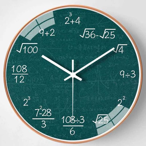 New Arrival New Chalkboard Math Formulas Wall Clock Fashion Science Mathematics Art Wall Decor Back To School Children Bedroom Wall Decor B2