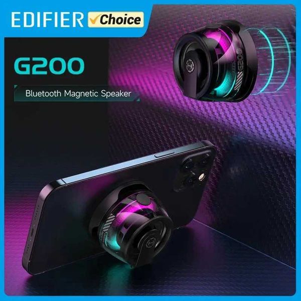 Loudspeaker box Edifier Portable Speaker HECATE G200 RGB Lighting Magnetic Speaker BT5.3 Mini Sound Box 7 Hours Playback Phone Holder Z25020