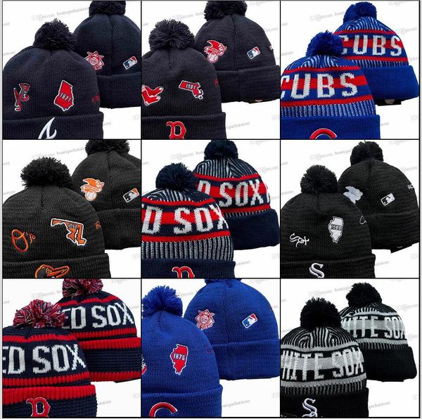 2024 All 32 Teams Beanie Cap New York Beanies Mix Colors P Sports American Baseball Team dimensional embroidery Winter Wool Sport Knit Hat S