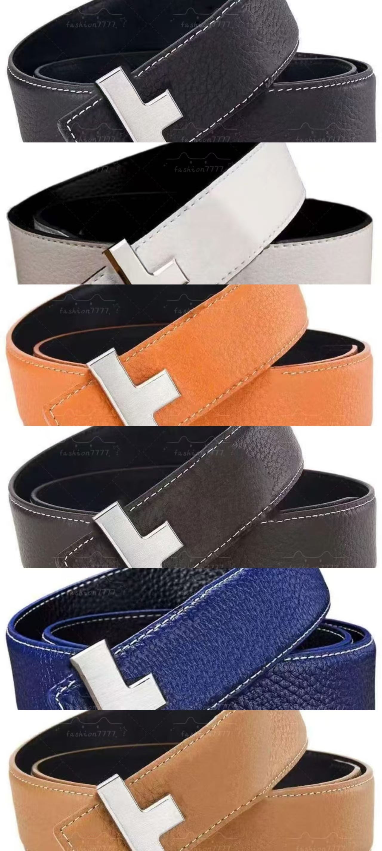 Designer men&#039;s high-end belt men&#039;s fashion leather belt trend-setting men&#039;s belt with gold and silver buckle men&#039; belt for forma