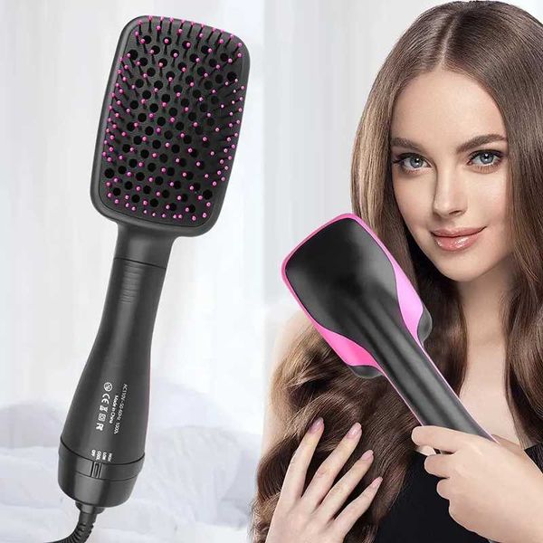 Hair Dryer Hot Air Brush Styler and Volumizer Hair Straightener Curler Comb Roller One Step Electric Ion Blow Dryer BrushXJ241211