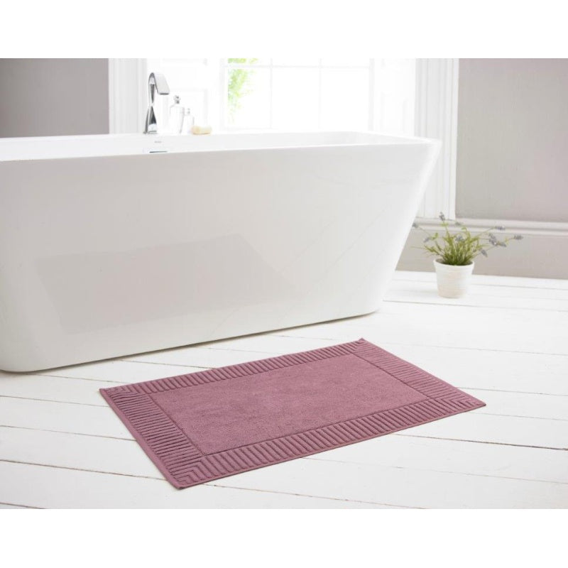 Deyongs Bliss Terry Bath Mat 50 x 80cm - Grape In Purple