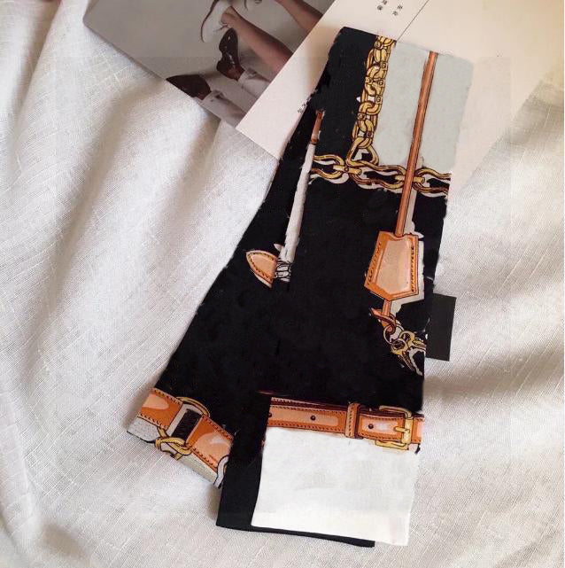 Scarves Luxury Designer Fashion Letters Bags Scraf Silk Scarves Women Handle Bag Bandanas Luggage Muffler France Wallet Purse Handbag Paris