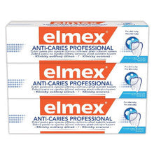 Elmex Pasta de dientes anticaries Trio Profesional (3 piezas) - 75 ml