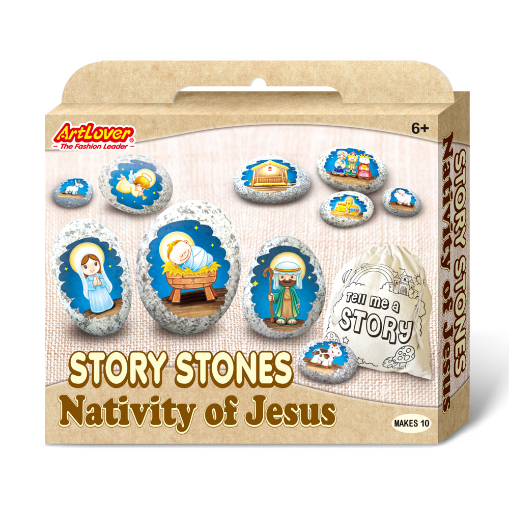 ArtLover® Story Stones Craft Kit - Nativity Of Jesus