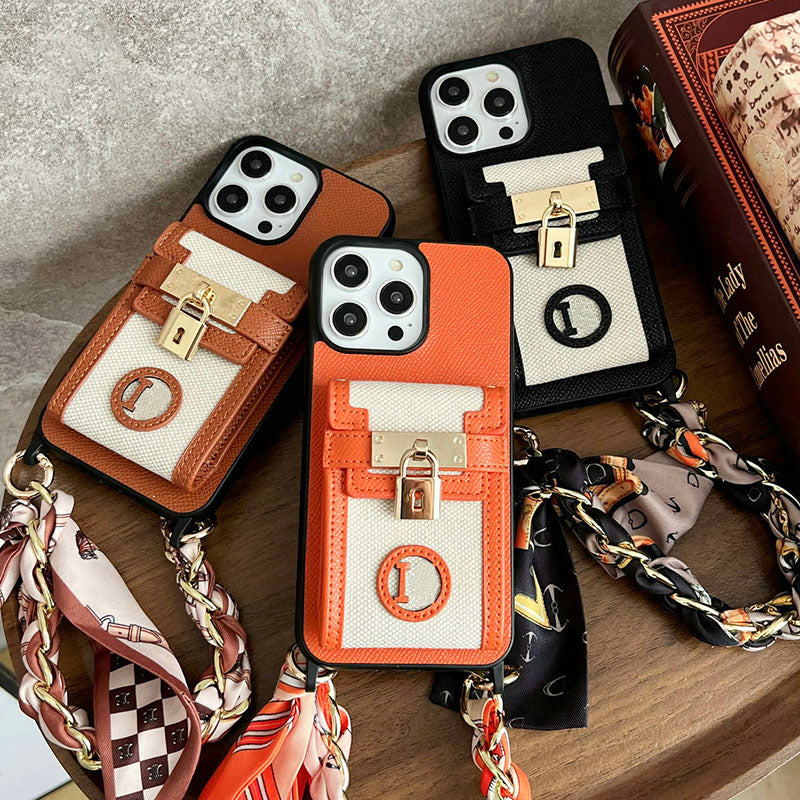 Luxury Women Crossbody Bag Designer Phone Case For iPhone 16 Pro Max Case Apple iPhone 15 Pro Max 14 13 12 Case Card holders Leather Wallet Phone Co