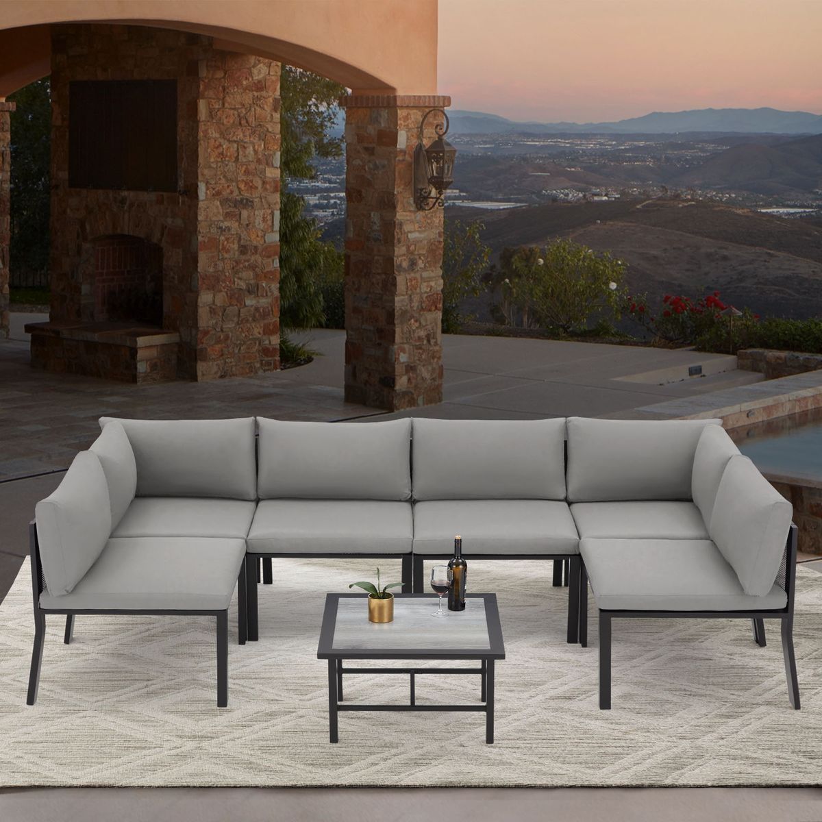 7-Piece Patio Furniture Set - 16317GY-UG01