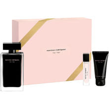 Narciso Rodriguez for her gift set Eau de Toilette Woman 100 ml, body lotion 50 ml and miniature EDT 10 ml