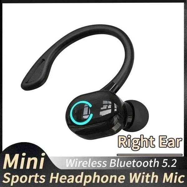 Cell Phone Earphones Wireless Bluetooth 5.2 Earphone Hook Mini HIFI Bass Noise Elimination Earphones with Microphone Earphones Sports Gaming