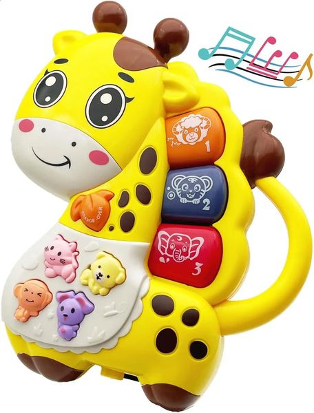 Baby Giraffe Music Toys Animal Musical Light Infant Toys Toddlers Early Education Birthday Gift for 1 2 Year Old 250114