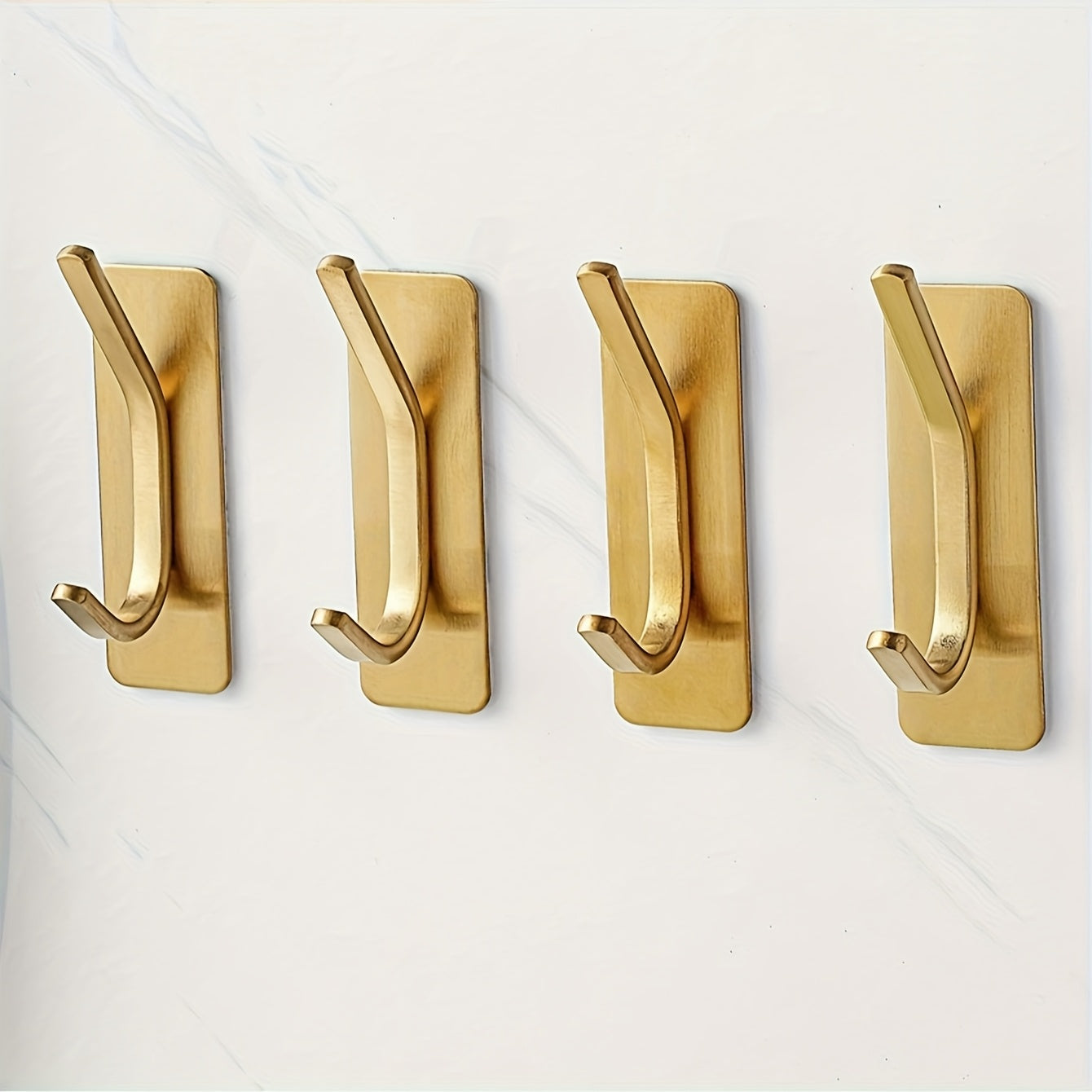 TEMU 2-4pcs, No Drilling Required, Adhesive Hook, Clothes, Towels, Bath Towels, Bathrobes, Hats, Keys, Hooks, Bathroom, Toilet, Bedroom, Dormitory,