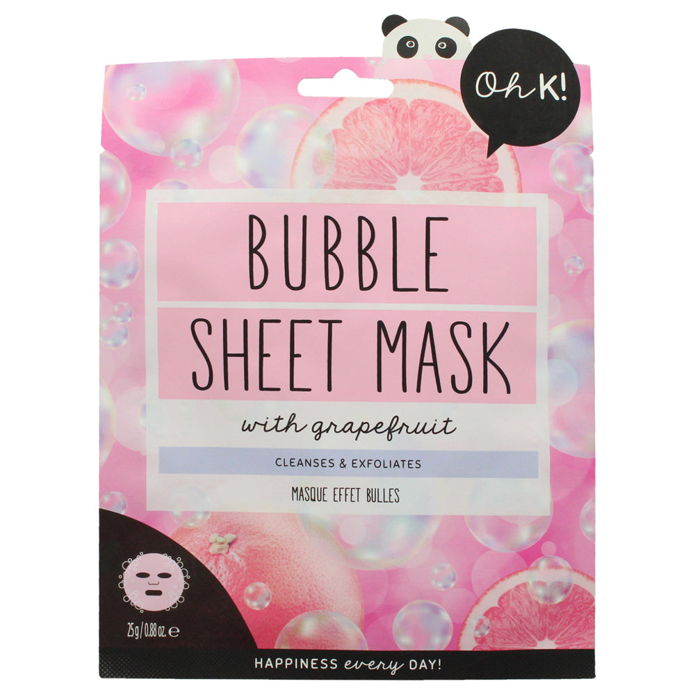 Bubble Sheet Mask with Grapefruit