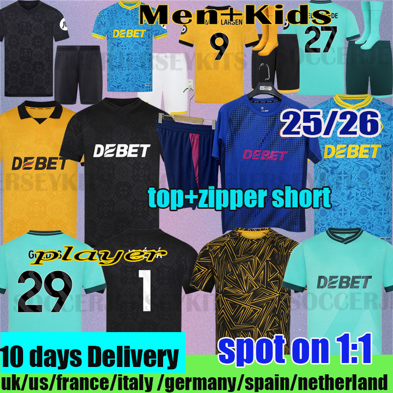 wolvess Jersey Soccer Jerseys Honved J. ARIAS 10 Jersey 1954 70 Year Anniversary Kit CUNHA Football Shirts HEE CHAN GOMES uniform Kids equipments