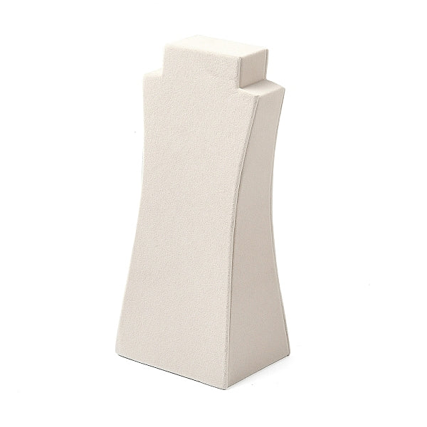 Expositores de joyas y collares de terciopelo con forma de cuerpo humano