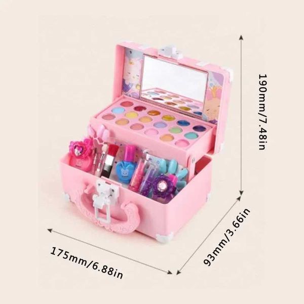 Childrens makeup and cosmetics toy box princess makeup and girl toy set lipstick eye shadow safe and non-toxic childrens toys X24112810