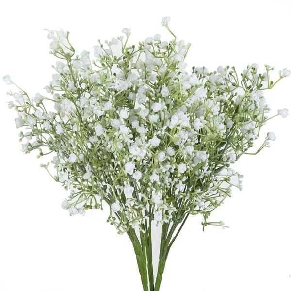 5 forks Artificial Flower Plant Gypsophila Hot sales Wedding Bridal bouquet Christmas Home Decor Vase Diy gift Photography prop Y240801