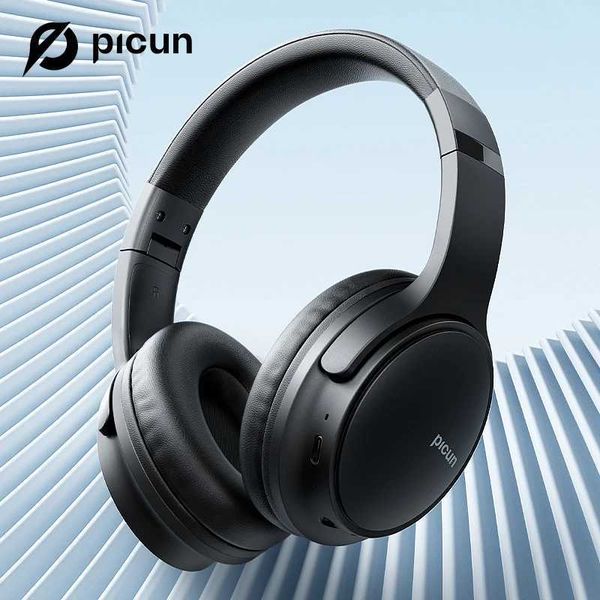 Cell Phone Earphones Picun B06 Bluetooth 110 hour playback time with microphone wireless earphones foldable and adjustable lightweight Hi Y2