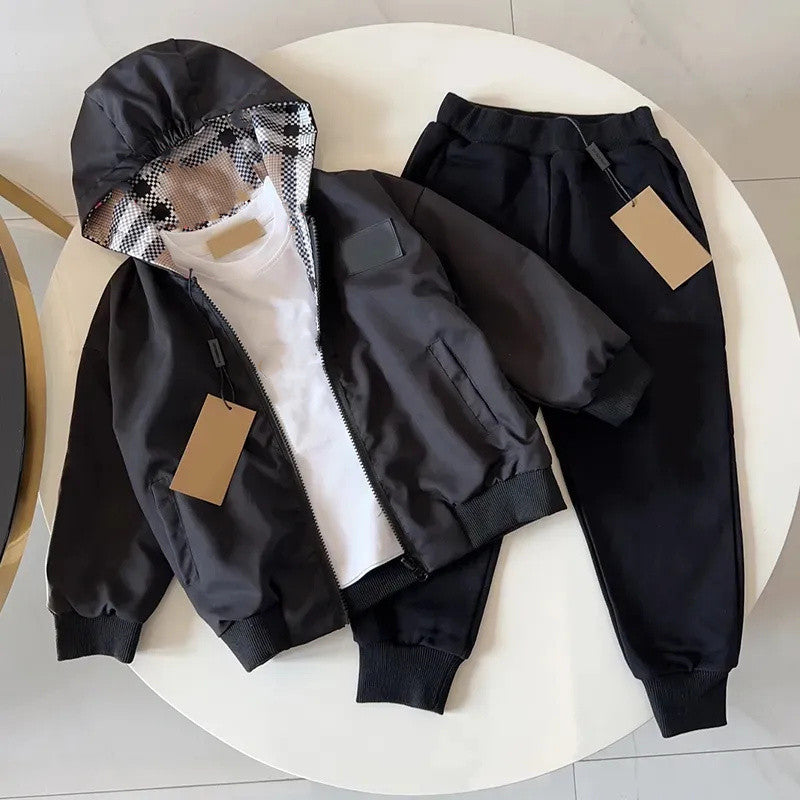 Autumn Winter 2-13years children&#039;s Clothing hoodie Sets BABY boys girls cotton Garment kids Designer printing high quality Outdoor sports sweat